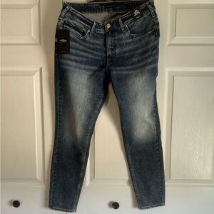 Silver Jeans Women's Skinny Jeans - Dark Blue Size 16W NWT Curvy